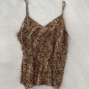 NWT cheetah print tank top size xs
